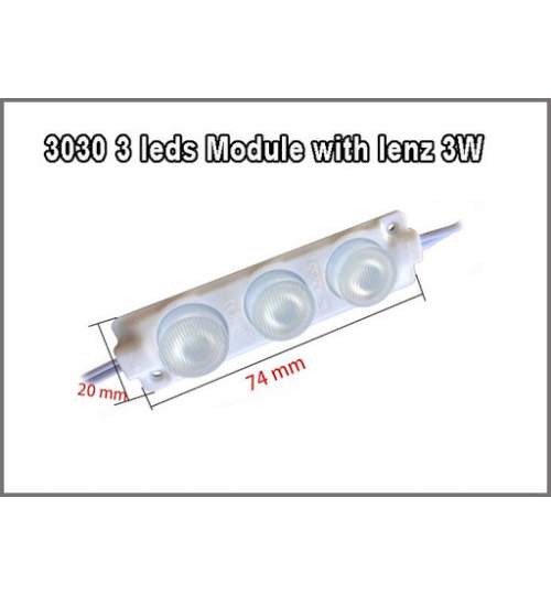 Modul LED 3 SMD 3W 12V COD: 7520-3LED-3030