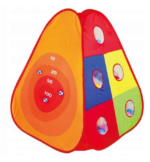 Cort de joaca pentru Copii cu Tunel si Piscina uscata, cu 100 bile, multicolor