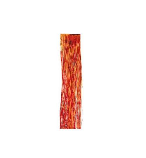 Fir Beteala Franjuri decorativa pentru Craciun, Latime 23cm, Lungime 1m, Culoare Rosu