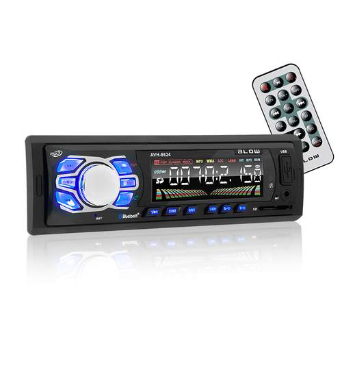 Radio MP3 Player Auto 1DIN cu Bluetooth / Display LCD / USB / SD / MMC / AUX, Blow