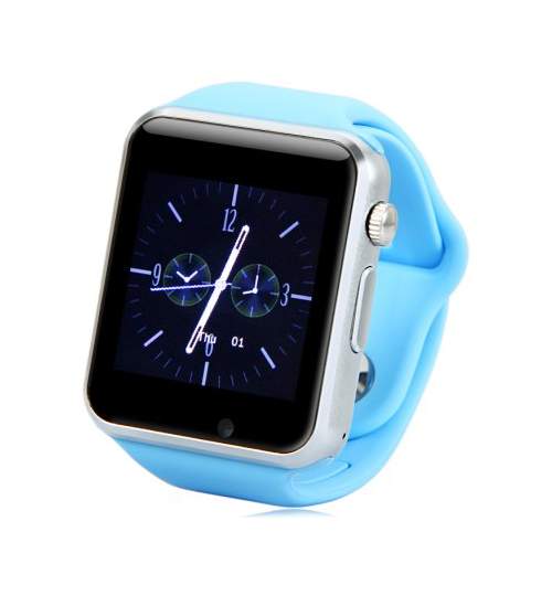 Ceas SmartWatch TarTek™ A1 - Watch  Blue Edition - Telefon microSIM, microSD camera MTEK-A1-WATCH-B