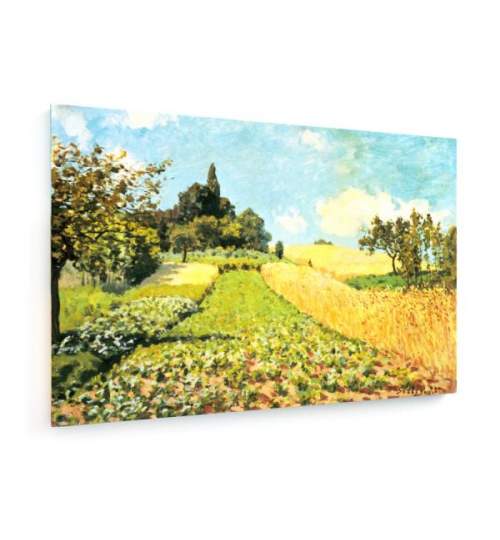 Tablou pe panza (canvas) - Alfred Sisley - Wheat field - 1873 AEU4-KM-CANVAS-293