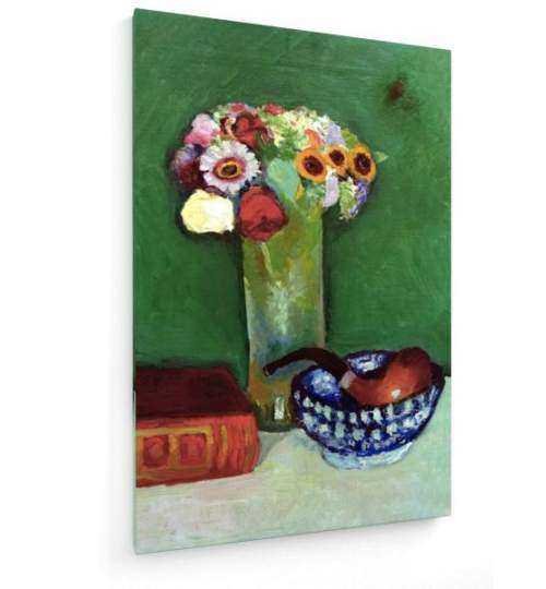 Tablou pe panza (canvas) - August Macke - Still Life with Flowers AEU4-KM-CANVAS-523