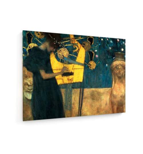 Tablou pe panza (canvas) - Gustav Klimt - The Music - 1895 AEU4-KM-CANVAS-22
