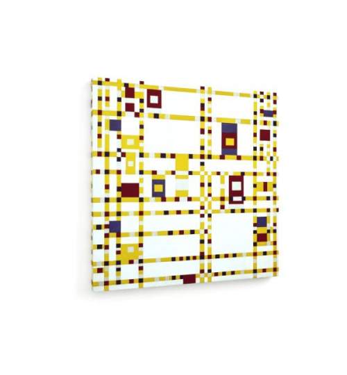 Tablou pe panza (canvas) - Piet Mondrian - Broadway Boogie-Woogie - 1942 AEU4-KM-CANVAS-225