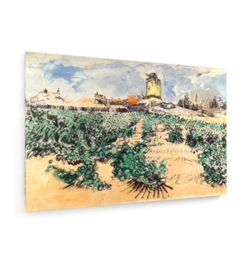 Tablou pe panza (canvas) - Vincent Van Gogh - Mount Majour - 1888 AEU4-KM-CANVAS-377