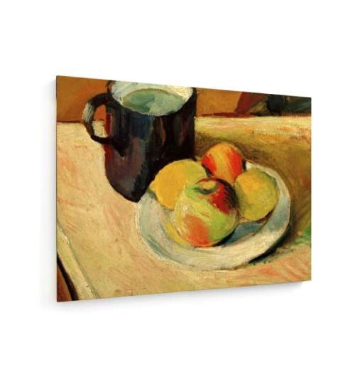 Tablou pe panza (canvas) - August Macke - Jug of Milk and Apples on a Plate AEU4-KM-CANVAS-1332
