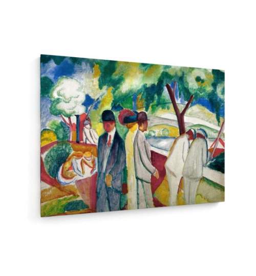 Tablou pe panza (canvas) - August Macke - People Strolling - 1913 AEU4-KM-CANVAS-1295