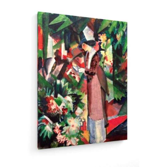 Tablou pe panza (canvas) - August Macke - Strolling amongst Flowers AEU4-KM-CANVAS-1342