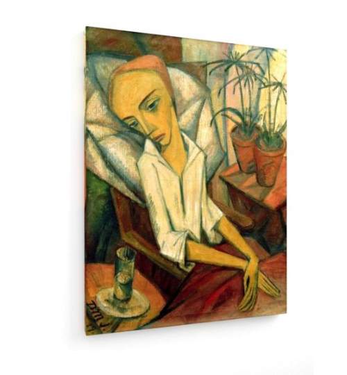 Tablou pe panza (canvas) - Dorothea Maetzel-Johannsen - The Sick Girl - 1919 AEU4-KM-CANVAS-1244