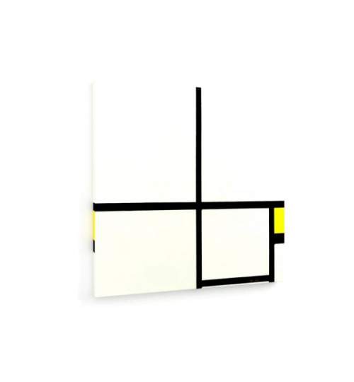 Tablou pe panza (canvas) - Mondrian - Composition with yellow -1930 AEU4-KM-CANVAS-1804
