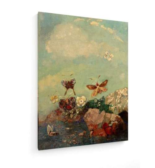 Tablou pe panza (canvas) - Odilon Redon - Papillons - Butterflies AEU4-KM-CANVAS-1117