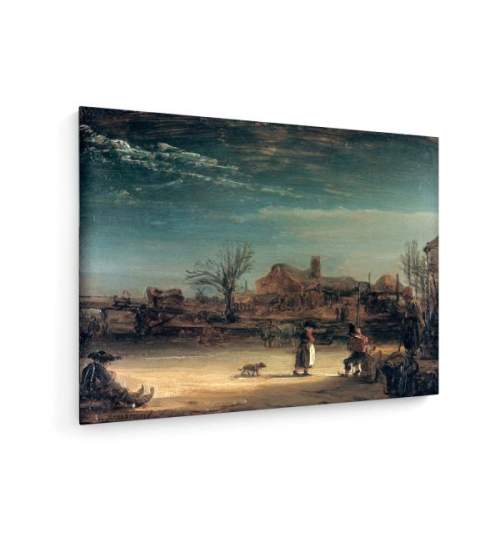Tablou pe panza (canvas) - Rembrandt - Winter landscape AEU4-KM-CANVAS-980