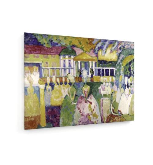 Tablou pe panza (canvas) - Wassily Kandinsky - Ladies in Crinolines - 1909 AEU4-KM-CANVAS-602