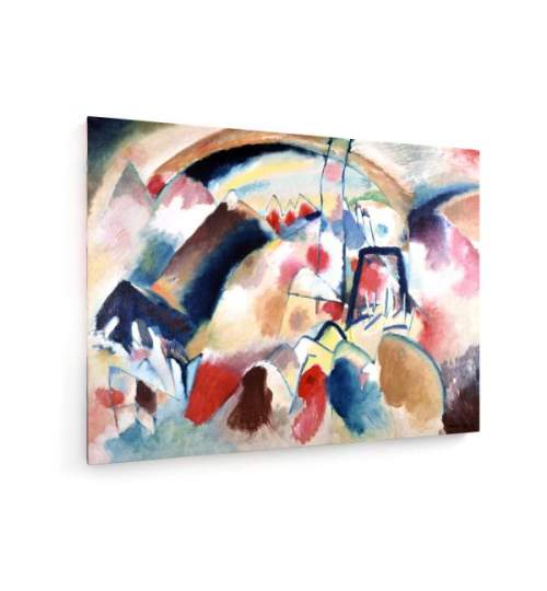 Tablou pe panza (canvas) - Wassily Kandinsky - Landscape with Church 1913 AEU4-KM-CANVAS-924