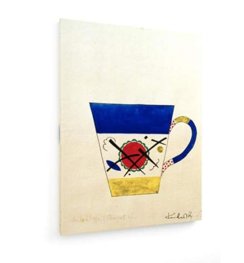 Tablou pe panza (canvas) - Wassily Kandinsky - Sketch for a milk cup AEU4-KM-CANVAS-1817