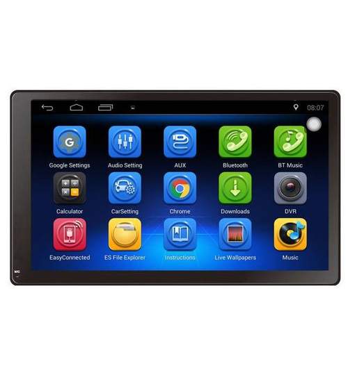 Unitate Multimedia Auto 2DIN cu Navigatie GPS, Touchscreen HD 7” Inch, Android, Wi-Fi, BT, USB, Universala 2DIN