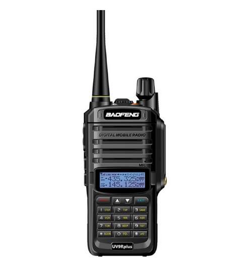 Statie radio portabila emisie receptie, Walkie Talkie Baofeng UV-9R PLUS, 18W, dual band 136 - 174 MHz / 400-520 Mhz MTEK-UV-9RP