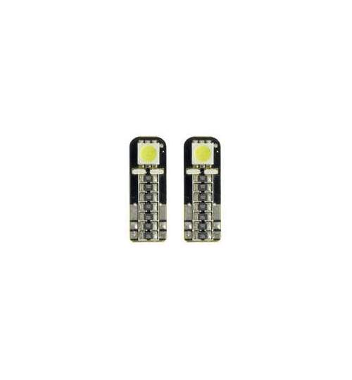 Bec Led - 1SMD 12V pozitie T10 W2,1x9,5d Canbus 2buc Carpoint - Alb dispersat ManiaMall Cars