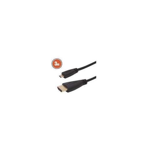 Cablu micro HDMI • 3 mcu conectoare placate cu aur ManiaMall Cars