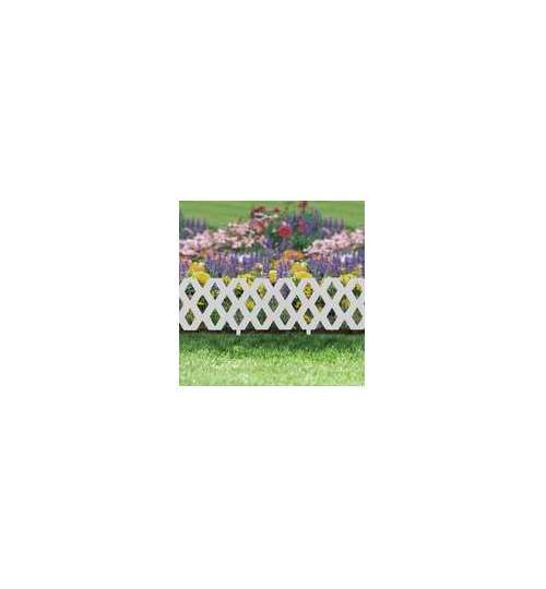 Bordura pt. pat de flori / gard - 60 x 22 cm - alb ManiaMall Cars