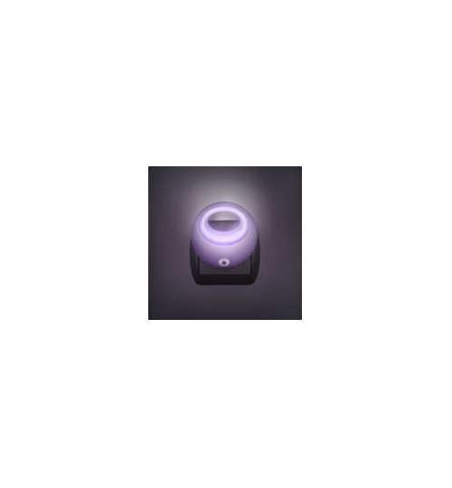 Lampa de veghe cu LED si senzor de lumina- violet ManiaMall Cars