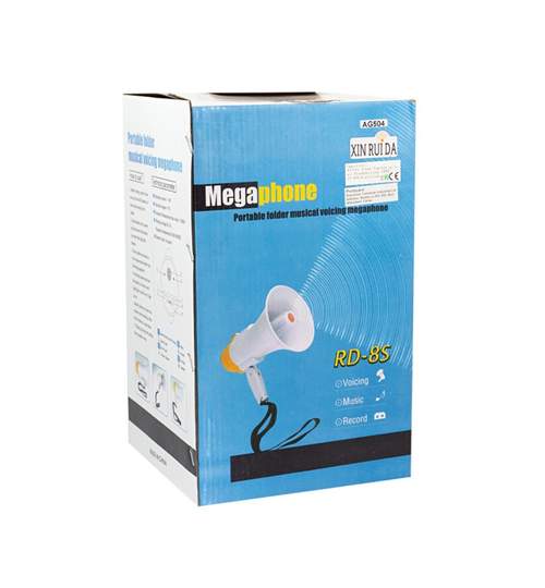 Megafon Portavoce 15W cu Functie de Inregistrare si Sirena