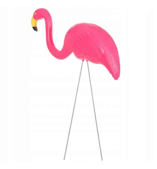 Flamingo ornament decorativ gazon pentru Curte sau Gradina, inaltime 60cm, roz