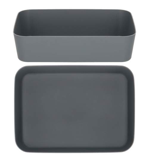 Organizator multifunctional Springos pentru sertar sau birou, 13x18cm, culoare Gri