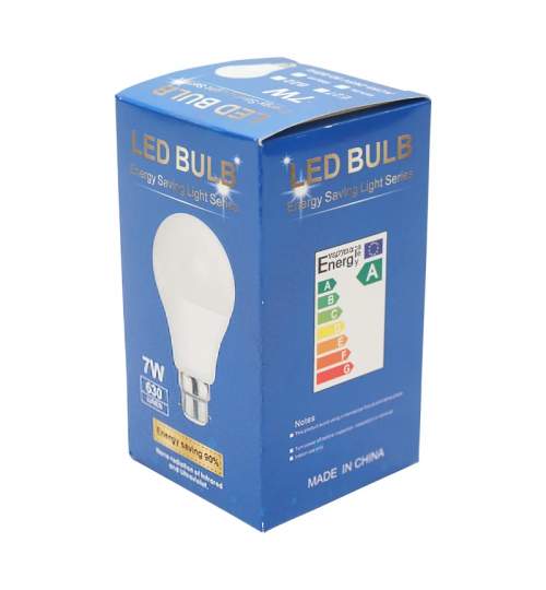 Bec cu LED E27 7W 220V 630 lumen din plastic BK87465 MRA36-190221-5