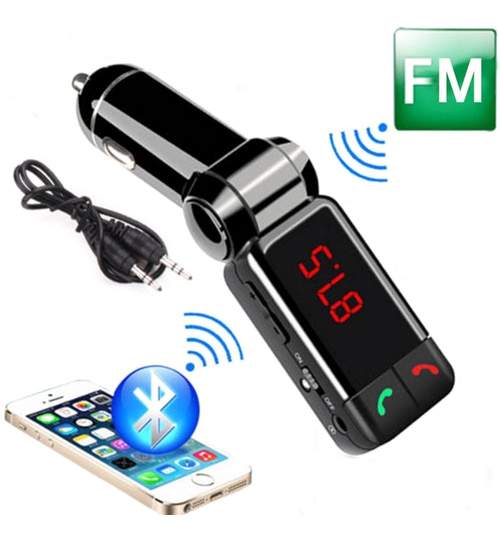 Modulator FM MP3 Bluetooth USB dual si afisaj display