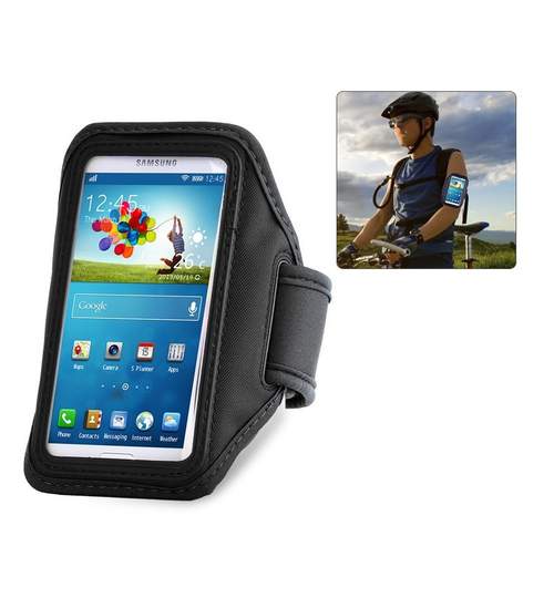 Suport / husa telefon cu prindere pe brat - ideal pentru jogging / ciclism