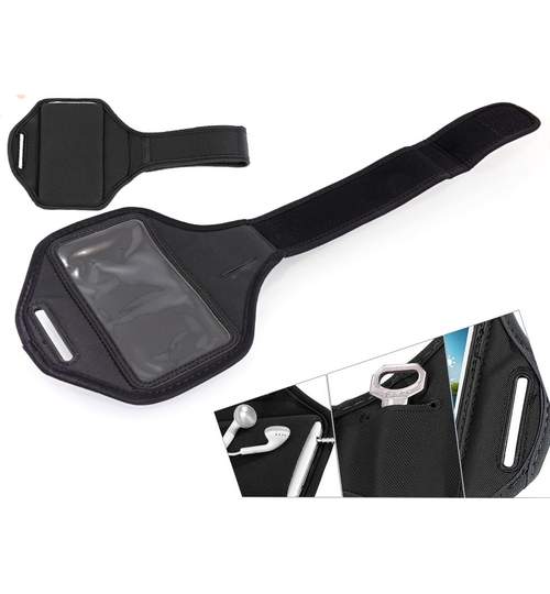 Suport / husa telefon cu prindere pe brat - ideal pentru jogging / ciclism