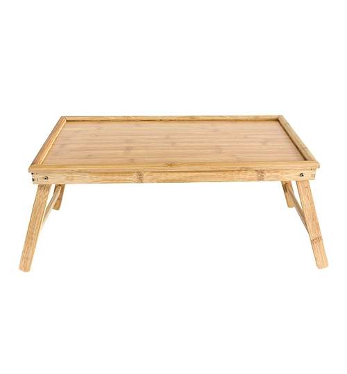 Masa din lemn pentru mic dejun sau laptop cu picioare pliabile
