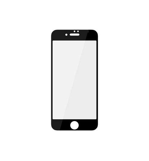 Folie de Sticla 3D pentru Protectie Telefon Smartphone iPhone 7, Display 5.5 Inch, Culoare Negru