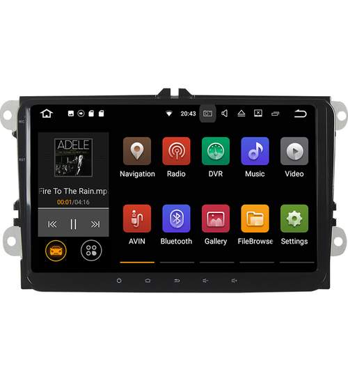 Unitate Multimedia cu Navigatie GPS, Touchscreen HD 9” Inch, Android 7.1, Wi-Fi, 2GB DDR3, Volkswagen VW Jetta + Cadou Soft si Harti GPS 16Gb Memorie Interna
