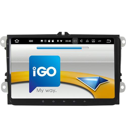 Unitate Multimedia cu Navigatie GPS, Touchscreen HD 9” Inch, Android 7.1, Wi-Fi, 2GB DDR3, Volkswagen VW Passat CC + Cadou Soft si Harti GPS 16Gb Memorie Interna