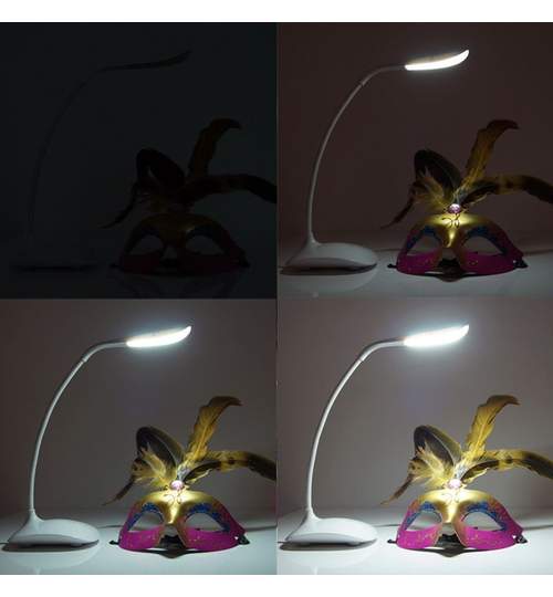 Lampa de birou LED cu control tactil si 3 nivele de iluminare