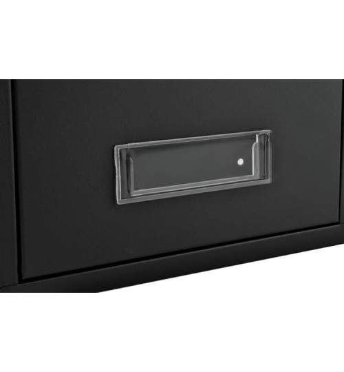 Cutie Postala metalica Malatec, cu fereastra, 2 chei, 32x21.7 cm, culoare Negru