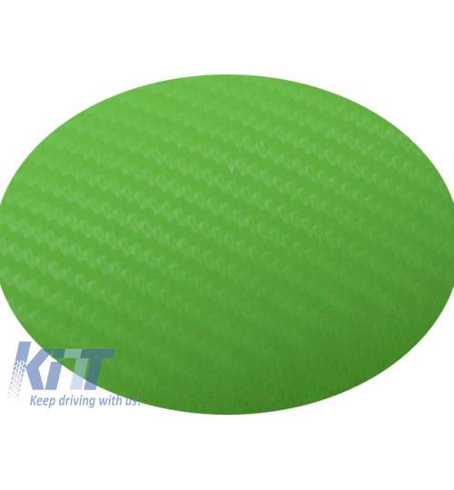 Folie auto carbon 3d texturata verde - colant auto 1.27 / (30M) KTX2-CF329