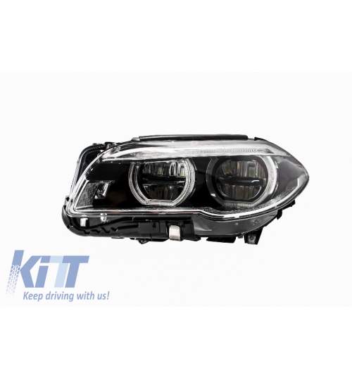 Faruri Full LED Angel Eyes BMW Seria 5 F10 F11 LCI (2014-2017) KTX2-HLBMF10LCILED