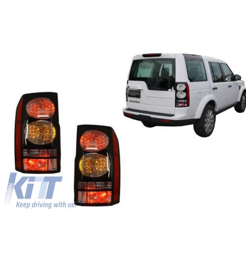 Stopuri Off Road LED Land Rover Discovery III 3 & IV 4 (2004-2009) (2009-2016) Negru Facelift Look KTX2-TLLRD4F