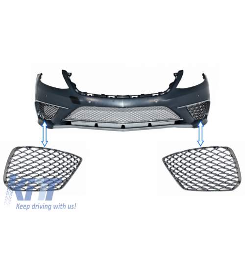 Grile Laterale Cromate MERCEDES S-Class W222 (2013-2017) S65 Design KTX2-SGMBW222S65