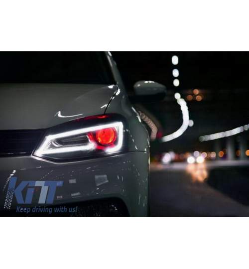 Faruri LED VW Polo 6R/6C/61 (2011-2017) Devil Eye Look KTX2-HLVWPOMK6