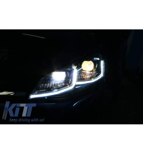 Faruri LED RHD VW Golf 7 VII (2012-2017) Facelift G7.5 R Line Look cu Semnal Dinamic KTX2-HLVWG7FSRHD