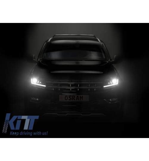 Faruri Osram LED DRL VW Amarok (2010-up) Semnal Dinamic Secvential Negru KTX2-LEDHL107-BK