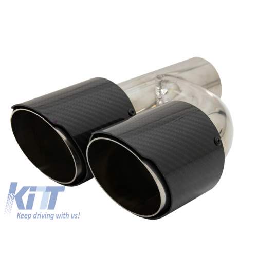 Tobe Ornamente Sistem de evacuare Carbon Fiber Finisaj Lucios 6.3cm KTX2-KLT079