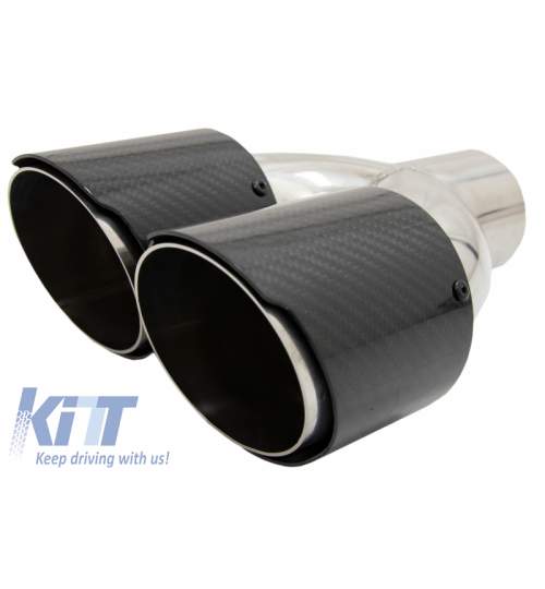 Tobe Ornamente Sistem de evacuare Carbon Fiber Finisaj Lucios 6.1cm KTX2-KLT074
