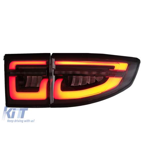 Stopuri LED compatibile cu LAND ROVER DISCOVERY SPORT L550 (2014-2019) Conversie la 2020-up Smoke KTX2-TLLRDL550