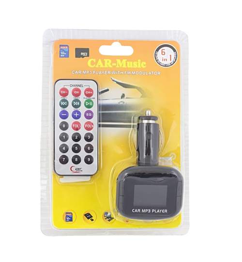 Modulator FM cu Telecomanda USB, LCD, Card microSD / SD / SDHC